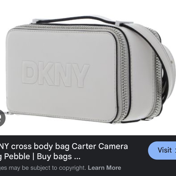 DKNY soft-White leather Carter Camera Bag - Picture 9 of 9